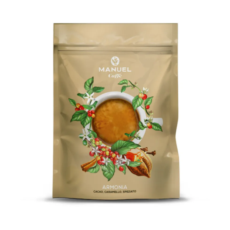 Caffè in grani miscela Armonia 250 gr caramello e spezie