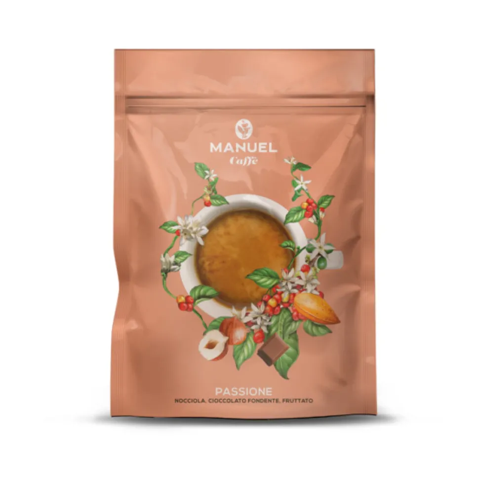 Caffè in grani miscela Passione 250 gr frutta secca e cioccolato fondente