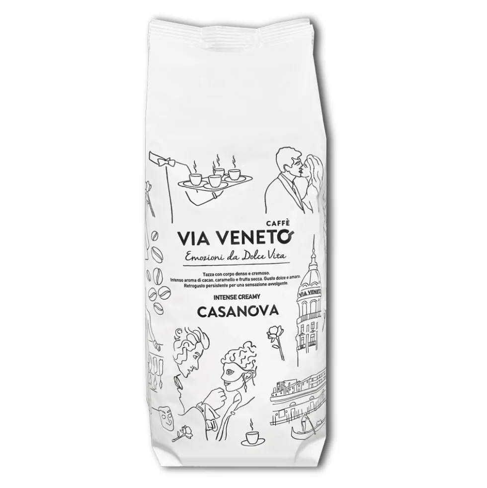 Caffè in grani Via Veneto miscela Casanova 500 gr