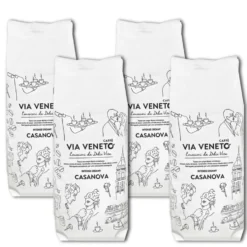 Caffè in grani Via Veneto miscela Casanova 500 gr 4 pezzi