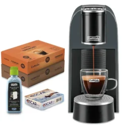 Caffitaly Arka Macchina da caffè con 96 capsule e kit pulizia - Grigio