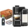 Caffitaly Quadra Macchina da caffè con montalatte con 96 capsule e kit pulizia - Titanium
