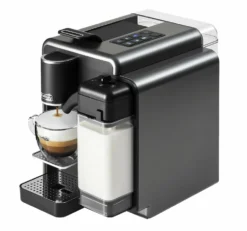 Caffitaly Quadra Macchina da caffè con montalatte con 96 capsule e kit pulizia - Titanium