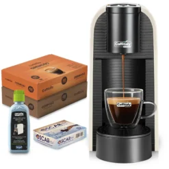 Caffitaly Volta Macchina da caffè con 96 capsule e kit pulizia - Bianca