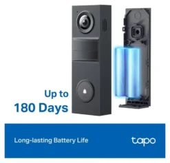 Campanello Tapo TD20 2K Battery Video Doorbell Mini Black