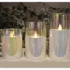 Candela led Pre Qu' Italia D3005 effetto fiamma con timer Iridescente
