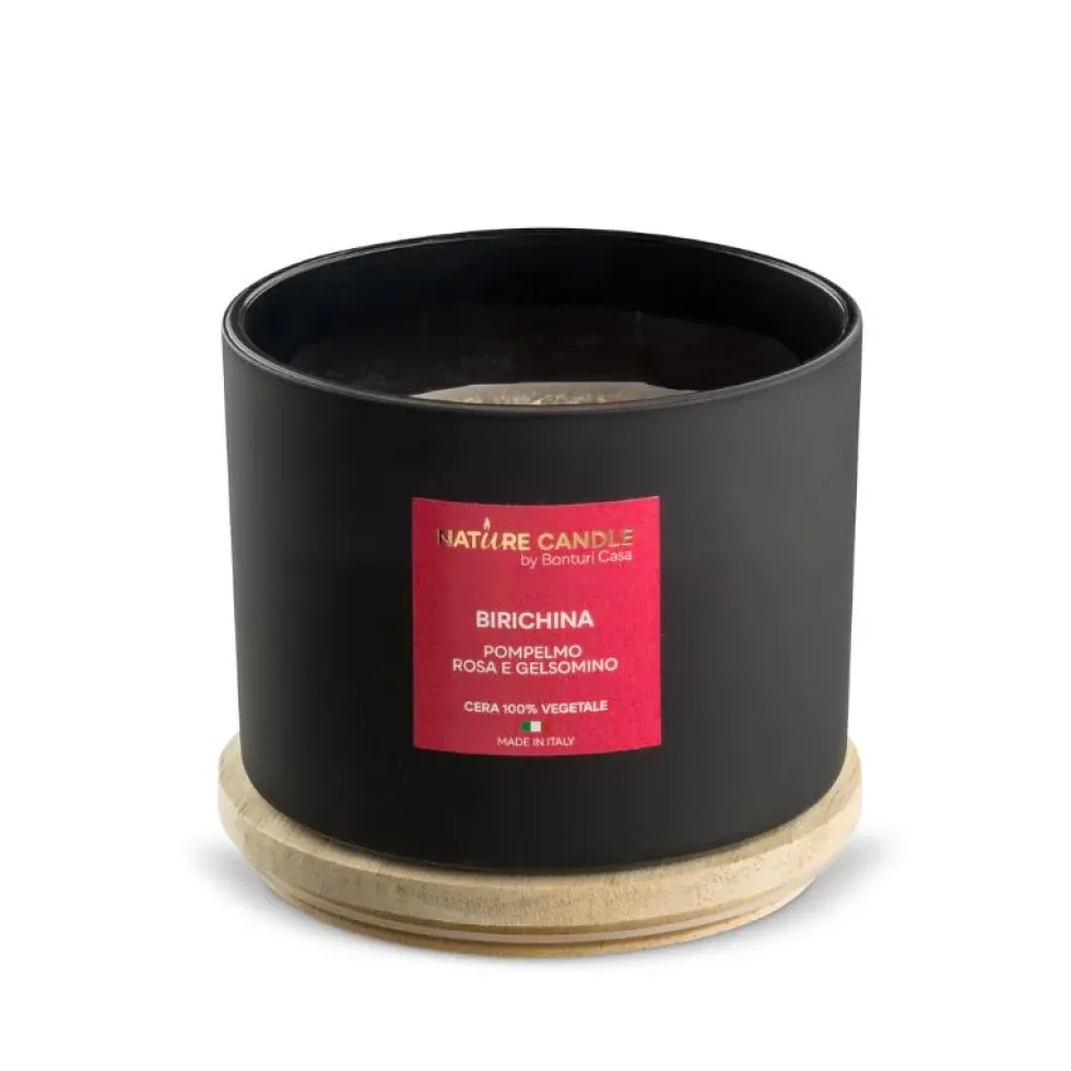 Candela profumata naturali Birichina - Pompelmo rosa e Gelsomino 380 gr - collezione Leiè