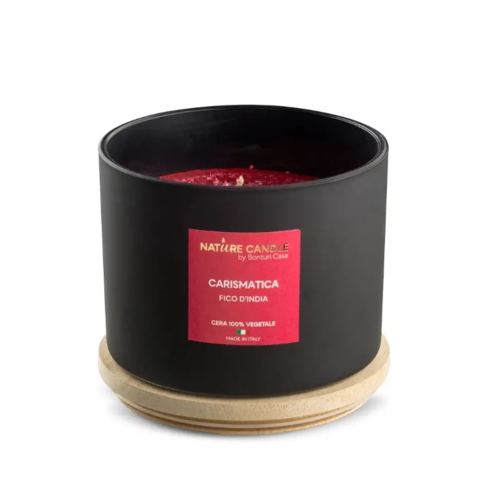 Candela profumata naturali Carismatica - Fico d'india 380 gr - collezione Leiè