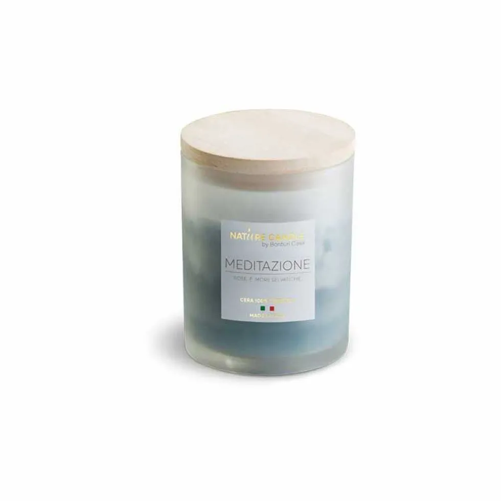 Candela profumata naturali Meditazione - Rose e More selvatiche 200 gr - collezione Amati