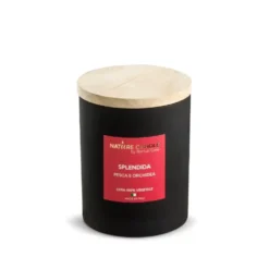Candela profumata naturali Splendida - Pesca e Orchidea 200 gr - collezione Leiè