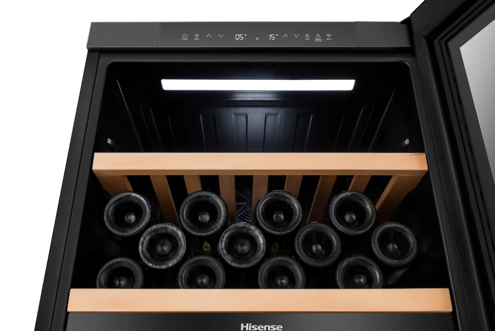 Cantina vino Hisense RW3N230GELF doppia temperatura 108 bottiglie