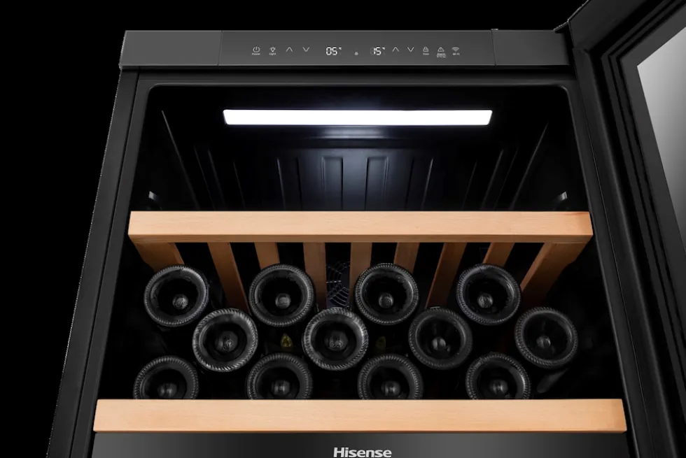 Cantina vino Hisense RW3N230GELF doppia temperatura 108 bottiglie