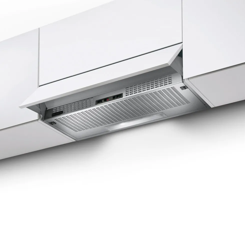 Cappa cucina incasso sottopensile Faber 152 grigio chiaro 60 cm