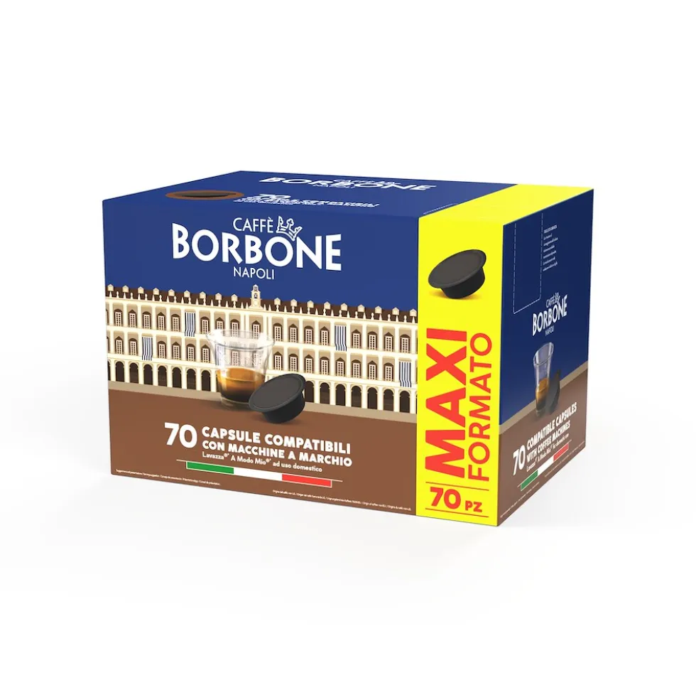 Capsule caffè Borbone A Modo Mio Decisa 70 pezzi
