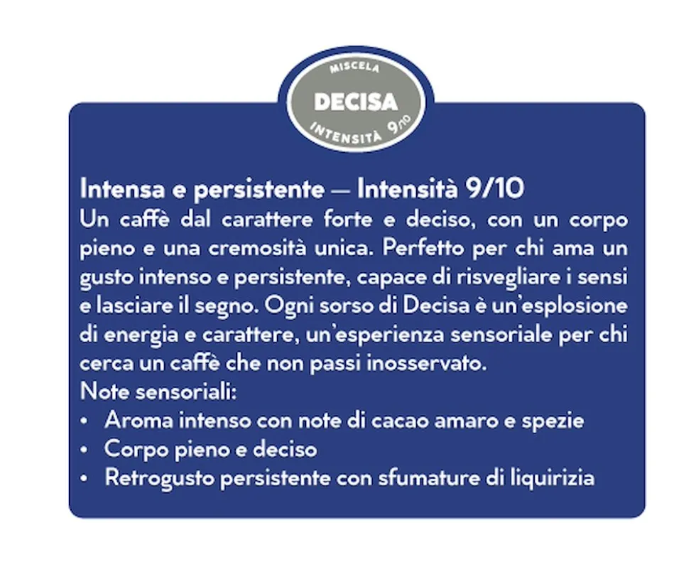 Capsule caffè Borbone A Modo Mio Decisa 70 pezzi