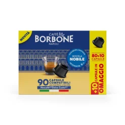 Capsule caffè Borbone DGBBLUNOBILE80+10N Nobile per Dolce Gusto
