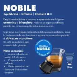 Capsule caffè Borbone DGBBLUNOBILE80+10N Nobile per Dolce Gusto