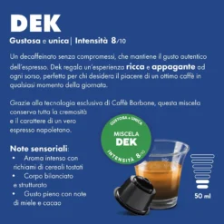 Capsule caffè Borbone Dolce Gusto Dek 16 capsule