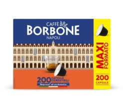Capsule caffè Borbone REBBLUNOBILE4X50N compatibili Nespresso Nobile 200pz