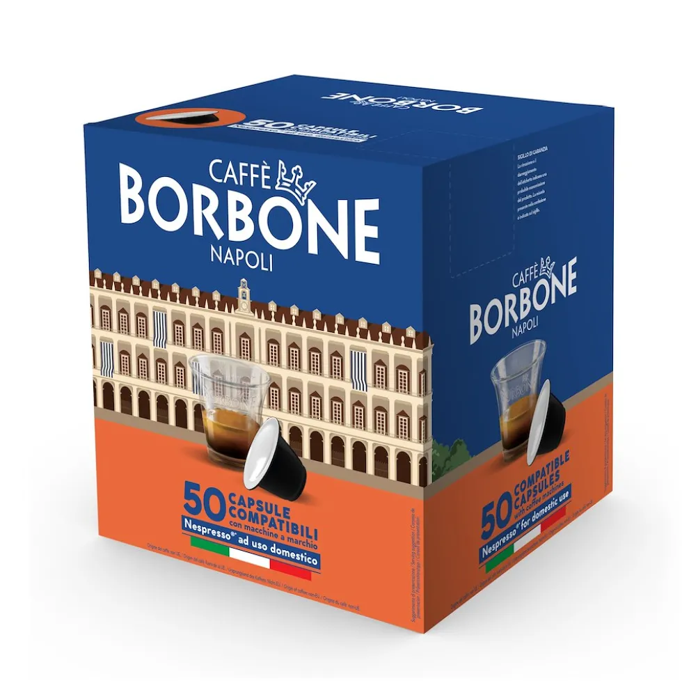 Capsule caffè Borbone REBDEKPALAZODEK50N Decaffeinato Nespresso 50pz