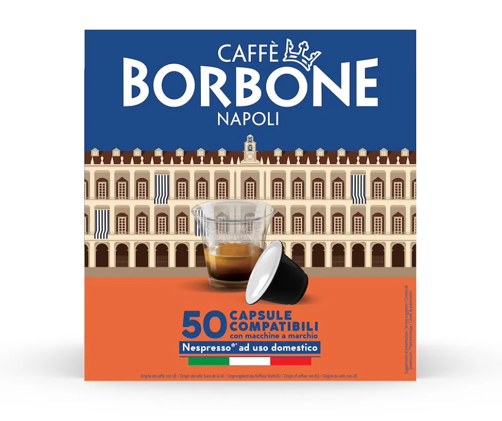 Capsule caffè Borbone REBOROPALAZSUPR050N compatibili Nespresso Suprema 50pz