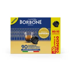 Capsule caffè Borbone Suprema DGBOROSUPREMA80+10N compatibili Dolce Gusto
