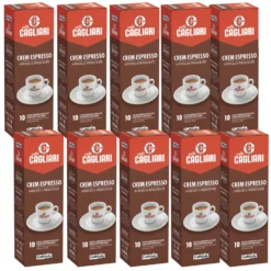 100 Capsule Caffitaly System Caffe' Cremespresso Pieno e Intenso