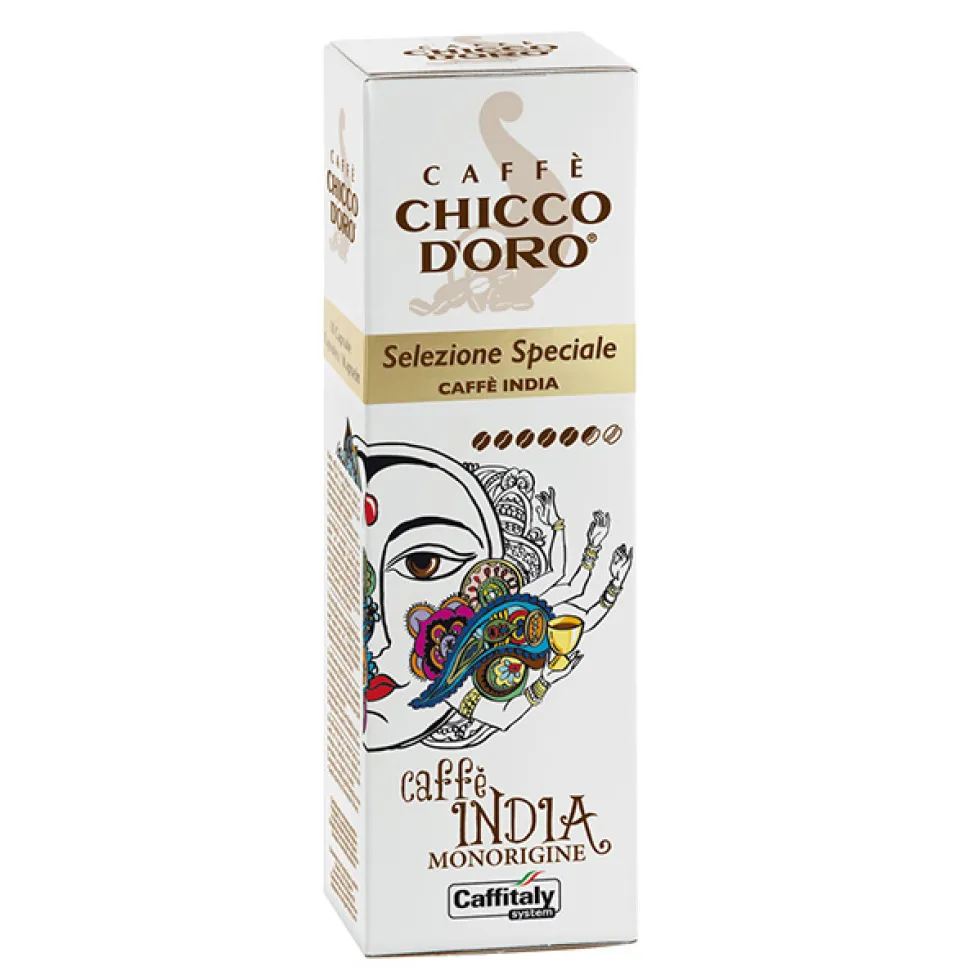100 Capsule Caffitaly System Monorigine Chicco d'oro India