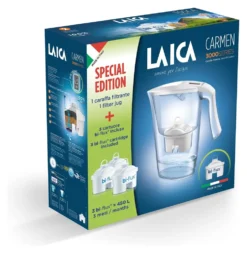 Caraffa filtrante Laica J9082 3000 SERIES Carmen Kit con 3 filtri Bi F