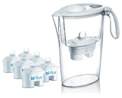 Caraffa filtrante Laica J996010 STREAM Kit con 6 filtri Bi Flux Assort
