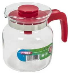 Caraffa Pyrex 711A200 5646 CLASSIC con coperchio Rosso