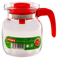 Caraffa Pyrex 710A200 5646 CLASSIC con coperchio Rosso