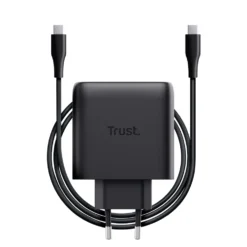 Caricabatteria USB-C GaN TRUST Maxo 65W con cavo 2m