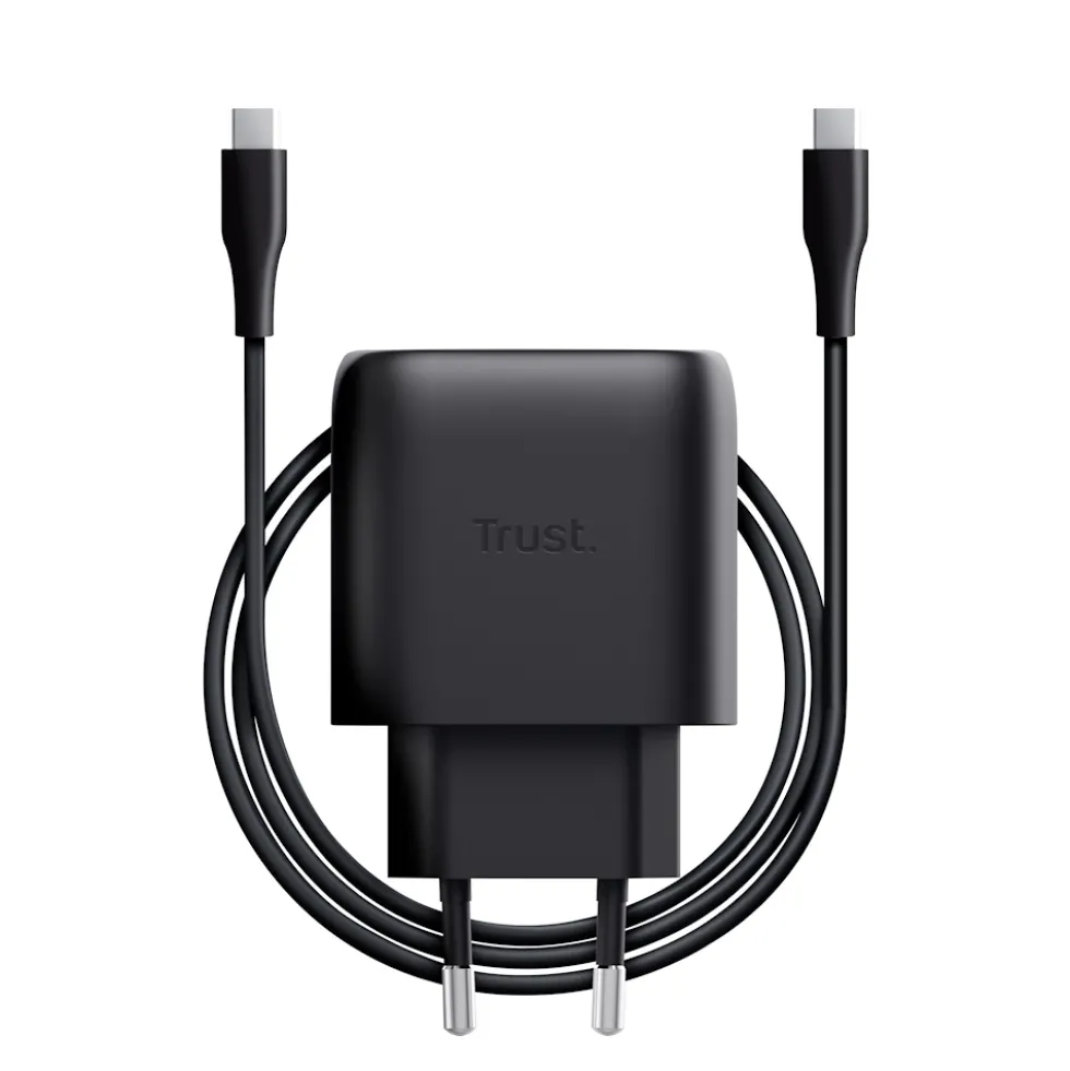 Caricabatteria USB-C GaN 45W Trust Maxo 25521 compatto e rapido