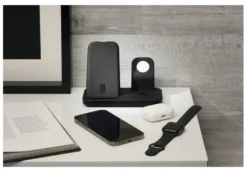 Caricabatterie Cellular Line WIRELESS3IN1IPHK TRIO CHARGER 3In1 Black