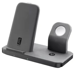 Caricabatterie Cellular Line WIRELESS3IN1IPHK TRIO CHARGER 3In1 Black