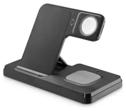 Caricabatterie Cellular Line WIRESTAND3IN1FBK TRIPLE Black