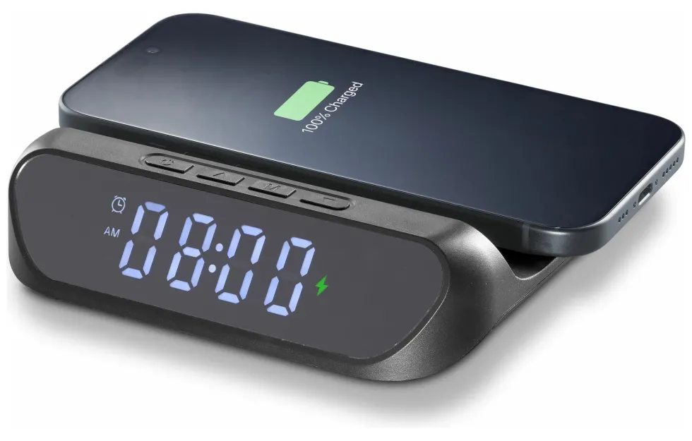 Caricabatterie Cellular Line WIRELESSCLOCK2K SMART CLOCK WIRELESS Blac
