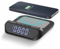 Caricabatterie Cellular Line WIRELESSCLOCK2K SMART CLOCK WIRELESS Blac