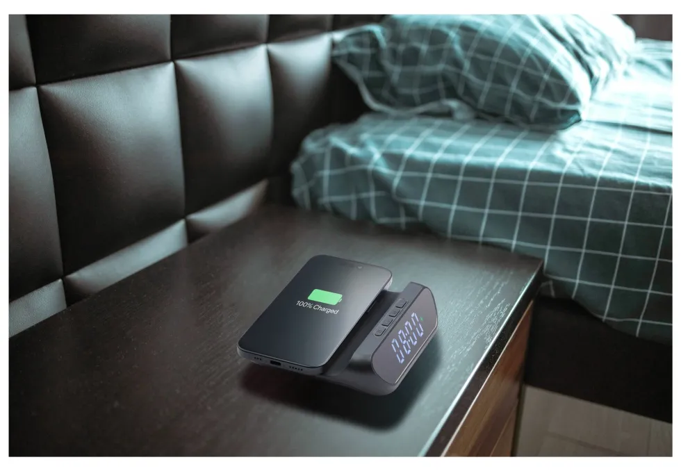 Caricabatterie Cellular Line WIRELESSCLOCK2K SMART CLOCK WIRELESS Blac