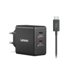 Caricabatterie Dual USB-C 65W GaN Lenovo G0A6065BEU per laptop, cel e tablet