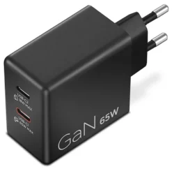Caricabatterie Dual USB-C 65W GaN Lenovo G0A6065BEU per laptop, cel e tablet