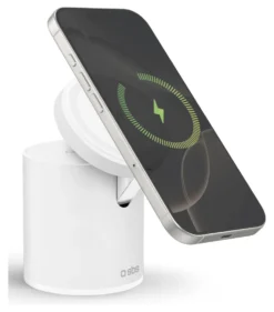 Caricabatterie Sbs TEWIRMAGFOLD2IN1 MAGNETIC Power Dock 2in1 Qi White