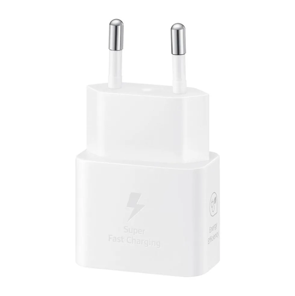 Caricabatterie Type C Bianco Gan 25W (No Cavo) Samsung