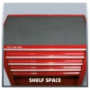 Carrello porta attrezzi Einhell 4510170 Tc Tw 100 4 Cassetti Rosso