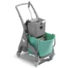 Carrello professionale per le pulizie Nick verde 15lt con strizzatore Dry