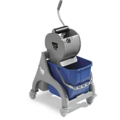 Carrello professionale per le pulizie Nick grigio 25lt con strizzatore Dry