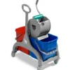 Carrello professionale per le pulizie Nick grigio 30 lt con strizzatore Dry e maniglia ombrello