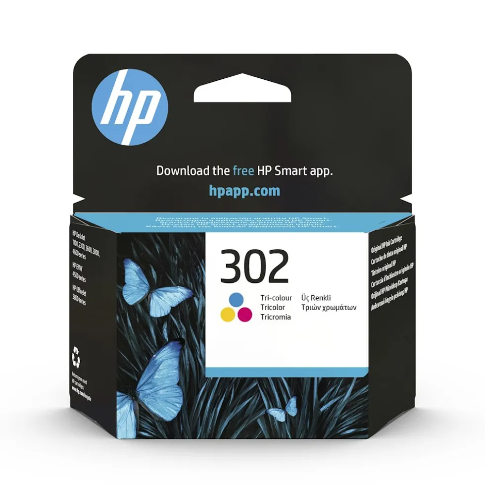 Cartuccia d'inchiostro Tricromia HP 302 F6U65AEBL