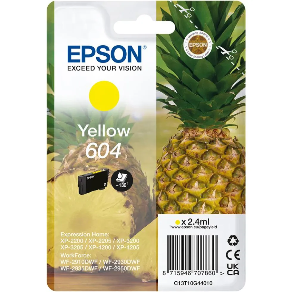 Cartuccia inchiostro Epson 604 Giallo T10GSTD